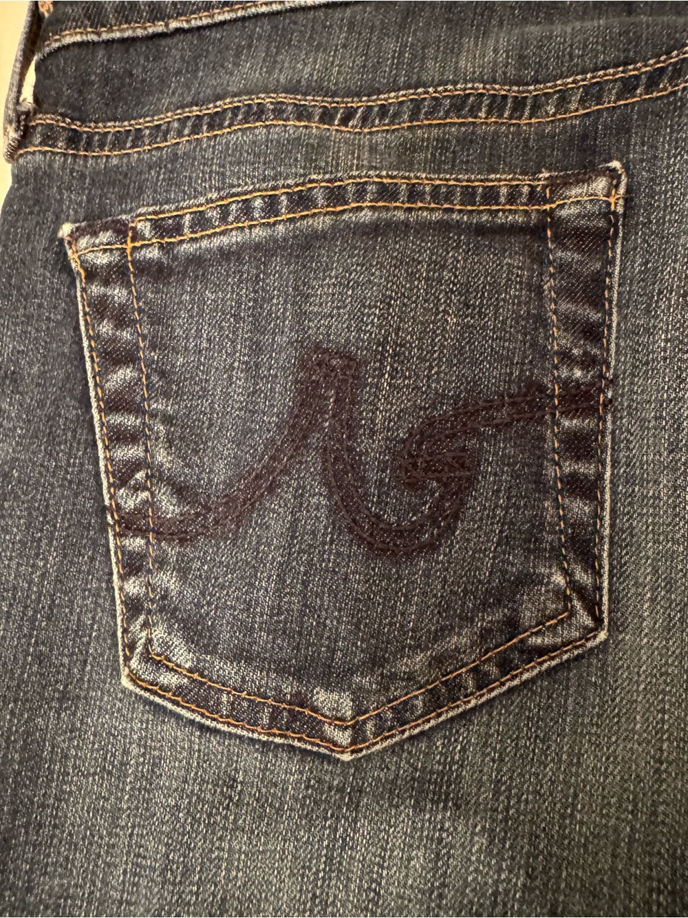 Ag Adriano Goldschmied Dark Blue Flare Jeans - Picture 8 of 9